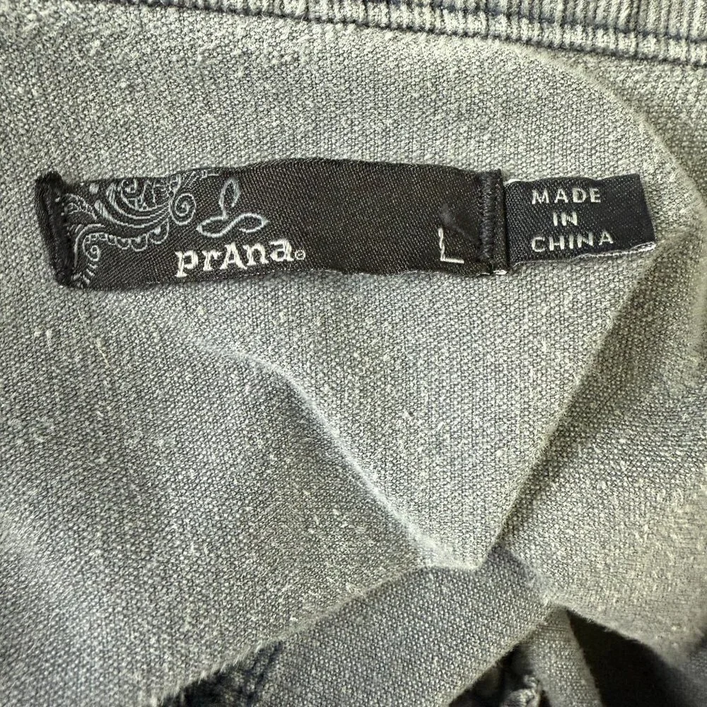 Prana Corduroy Jacket Womens Large Gray Trucker Stretch Casual Organic Cotton - Picture 5 of 10